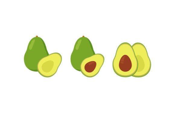 Avocado Fruit Icon-2: Graphics & Freebies for Real Publishing