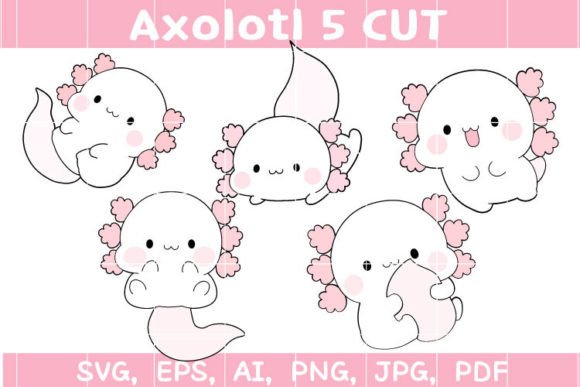Axolotl Svg 5Cut: Graphics & Freebies for Creative Projects