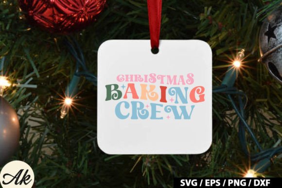 Christmas Baking Crew Retro SVG Graphics