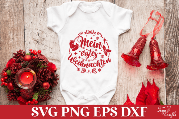 Mein Erstes Weihnachten Graphics for Festive Crafts