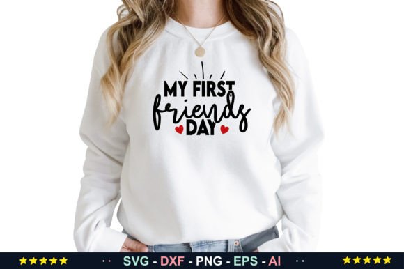 My First Friends Day Graphic Design Asset for Crafts