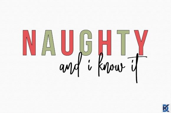 Retro Naughty and I Know It SVG: Graphics for Crafts
