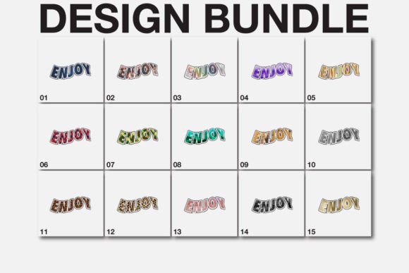 Sublimation Enjoy SVG Bundle: Graphics & Freebies for Real Projects
