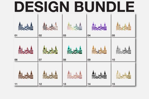 Trees Hills SVG Sublimation Bundle