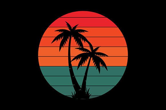 Vintage Sunset Collection 90s Style Graphics